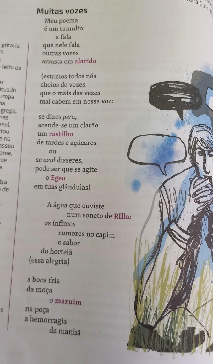 1. Análise os primeiros versos do poema: 