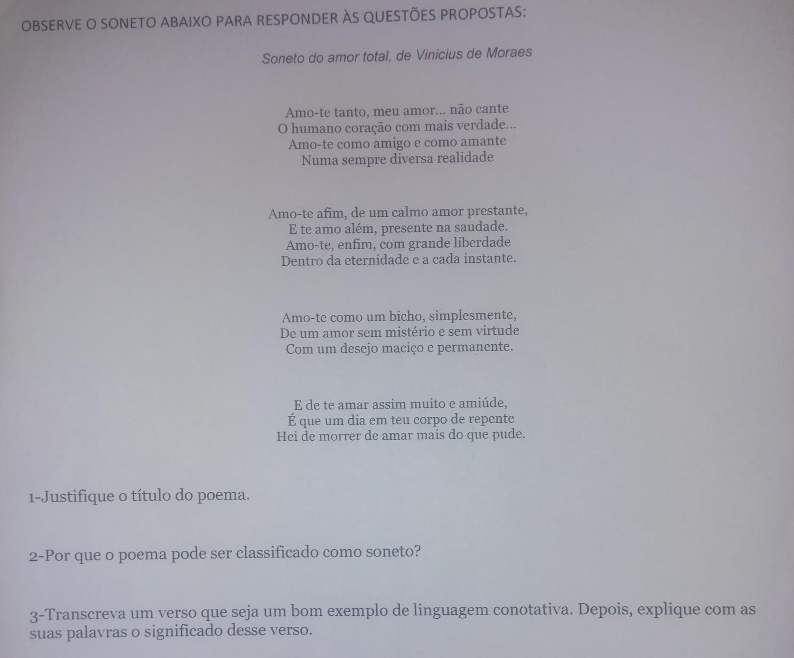 2. por que o poema pode ser classificado como soneto?​