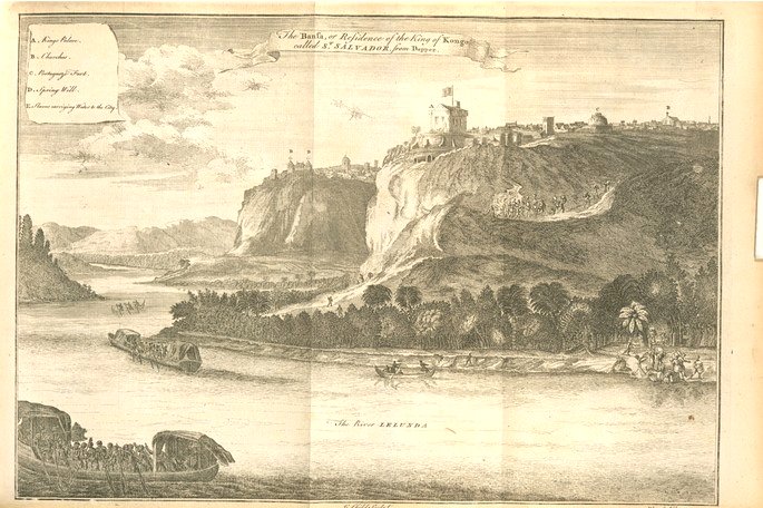 São Salvador, capital do Reino do Congo, no final do século XVII.