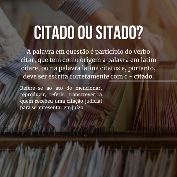 Citado ou Sitado?